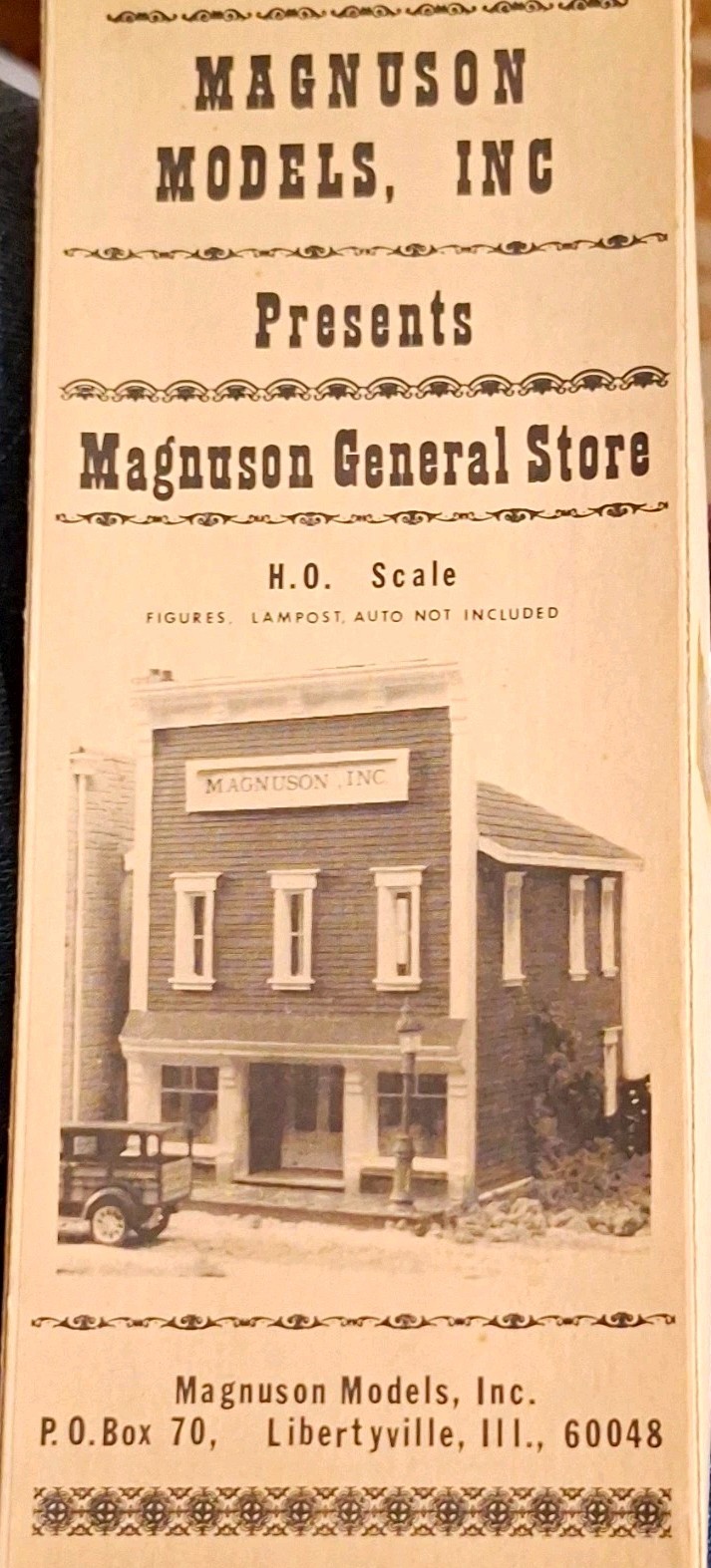 Magnuson Models Inc Magnuson General Store HO 1:87 Paperboard Kit M503 1975 Magnuson Models Inc Magnuson General Store HO 1:87 Paperboard Kit M503 1975