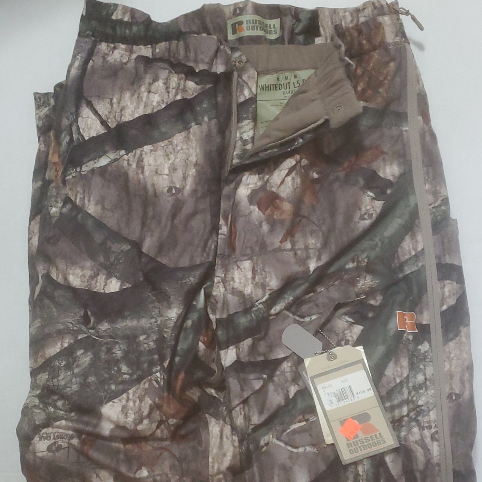 Russell Outdoors Whiteout L5 Pant Men\'s M Regular Camo Primaloft Water Resistant