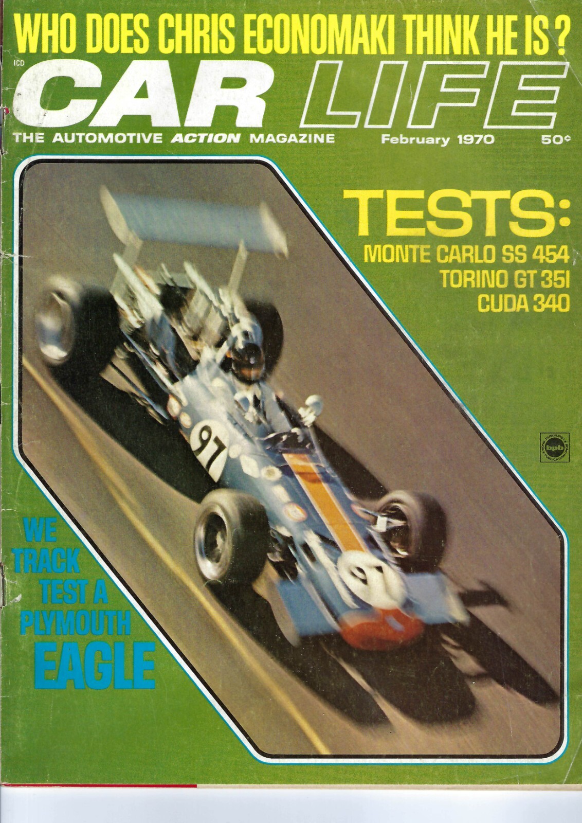 1970 Car Life, full year. Find your favorite car Sold separately. See Contents.