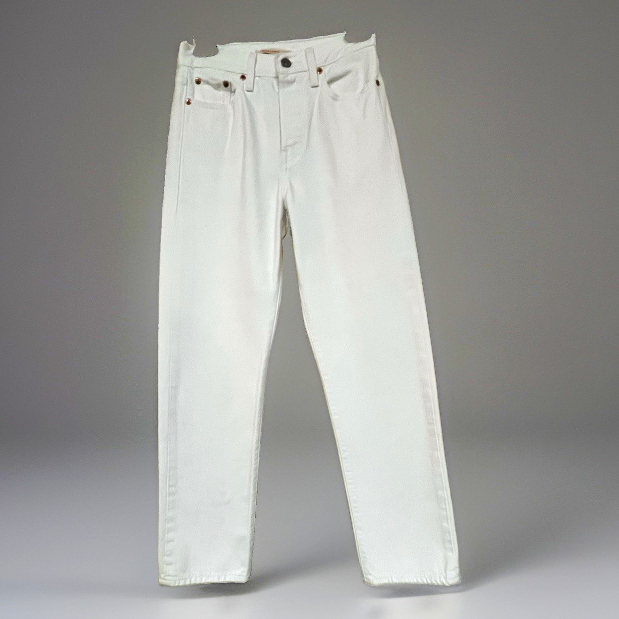 Levi’s Premium Wedgie Straight Jeans Women’s 25 White High Rise Denim