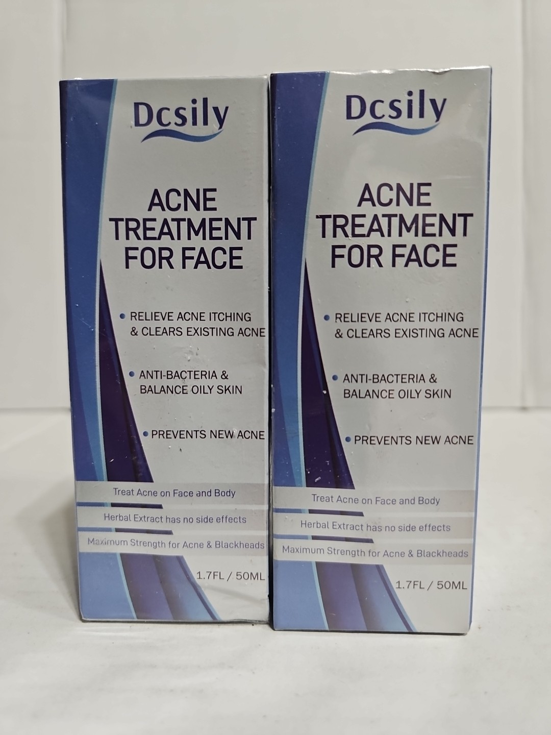 2 Pack- Dcsily Acne Treatment For Face 1.7 Fl Oz- Salicylic Acid- Tea Tree Oil 2 Pack- Dcsily Acne Treatment For Face 1.7 Fl Oz- Salicylic Acid- Tea Tree Oil