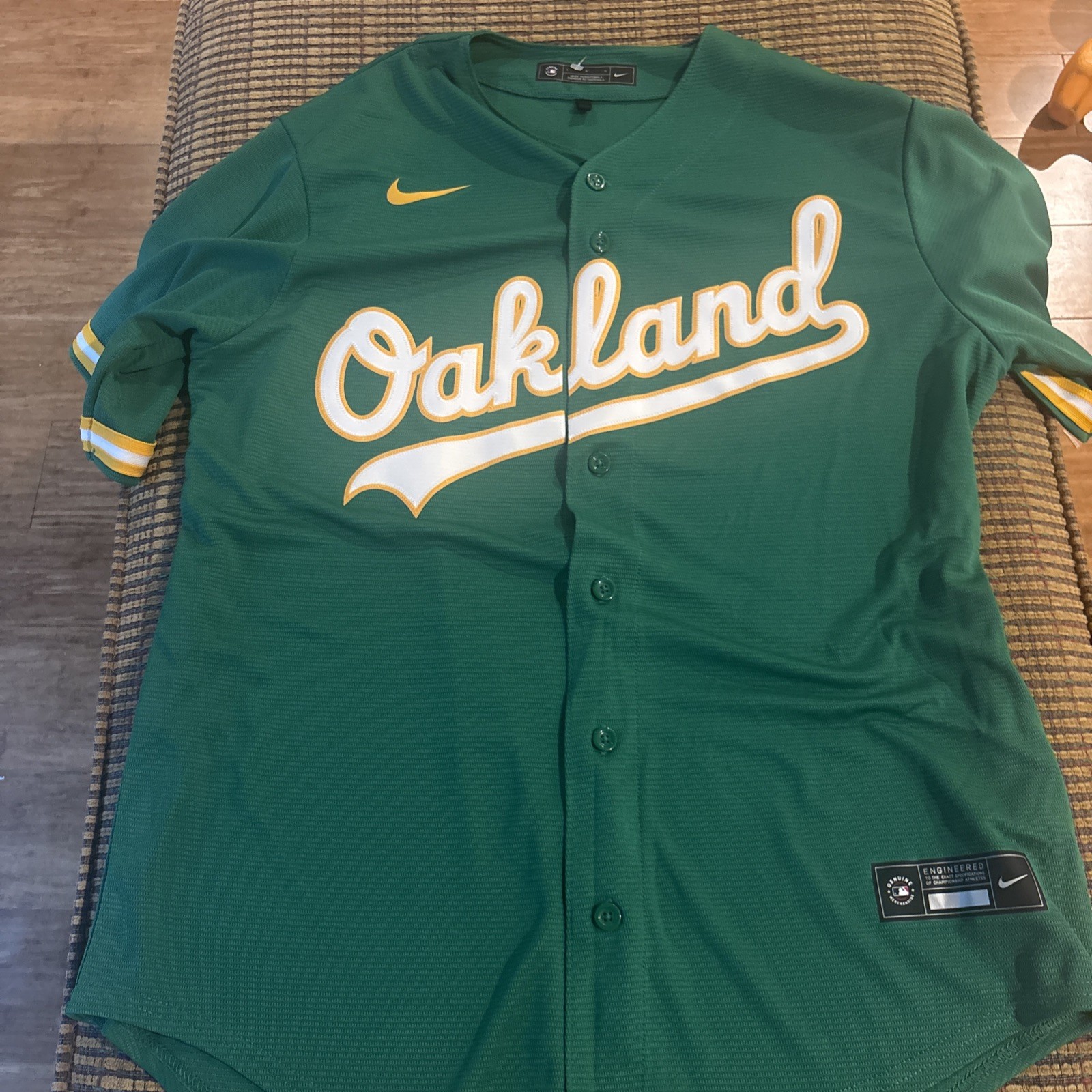 Nike Oakland A's Alternate Green Jersey Size LG