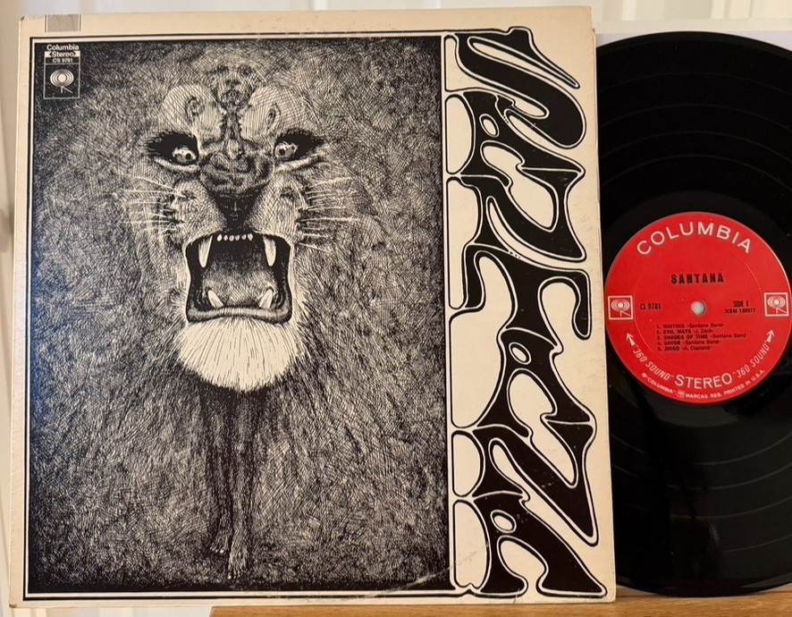 Santana Self-Titled Vinyl LP Columbia CS 9781 Evil Ways Soul Sacrifice 2 Eye \'69