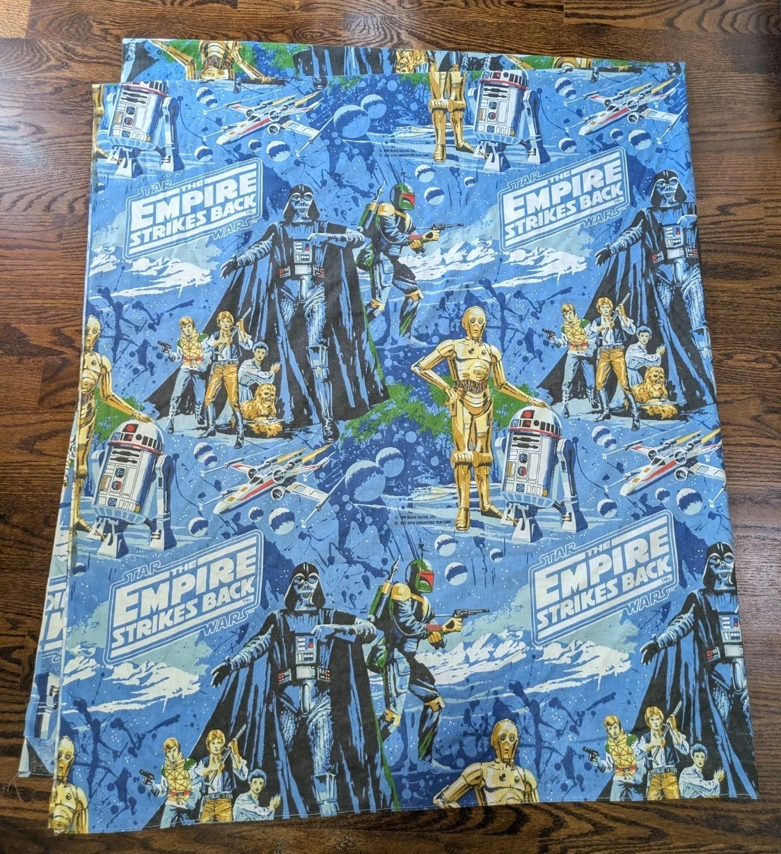 Vintage 1979 Star Wars Empire Strikes Back Full Size Bed Sheet Vader JC Penney Vintage 1979 Star Wars Empire Strikes Back Full Size Bed Sheet Vader JC Penney