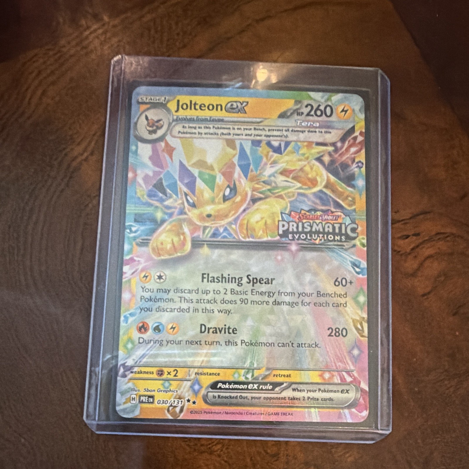 Pokemon TCG Jolteon ex 030/131 Prismatic Evolutions Full Art Holo English