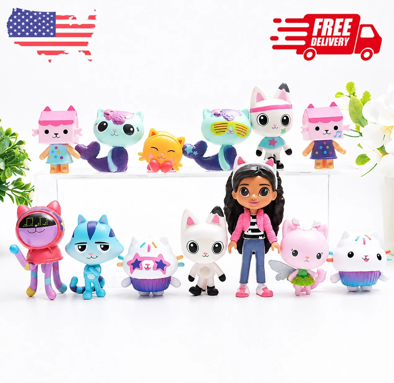 13pcs/set Gabby\'s Dollhouse Action Figure Cute Doll Collection Model Toys-New 13pcs/set Gabby\'s Dollhouse Action Figure Cute Doll Collection Model Toys-New