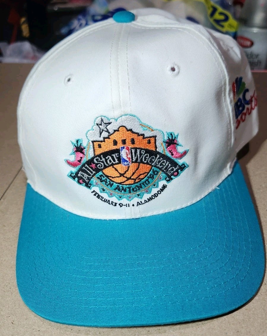 Vtg 1996 NBA All Star Game Staff Issued Snapback Hat San Antonio NBC Sports Rare