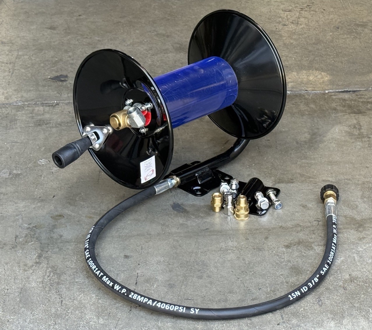 Manual Retractable Water Pressure Washer Hose Reel w/ 4000psi 43\