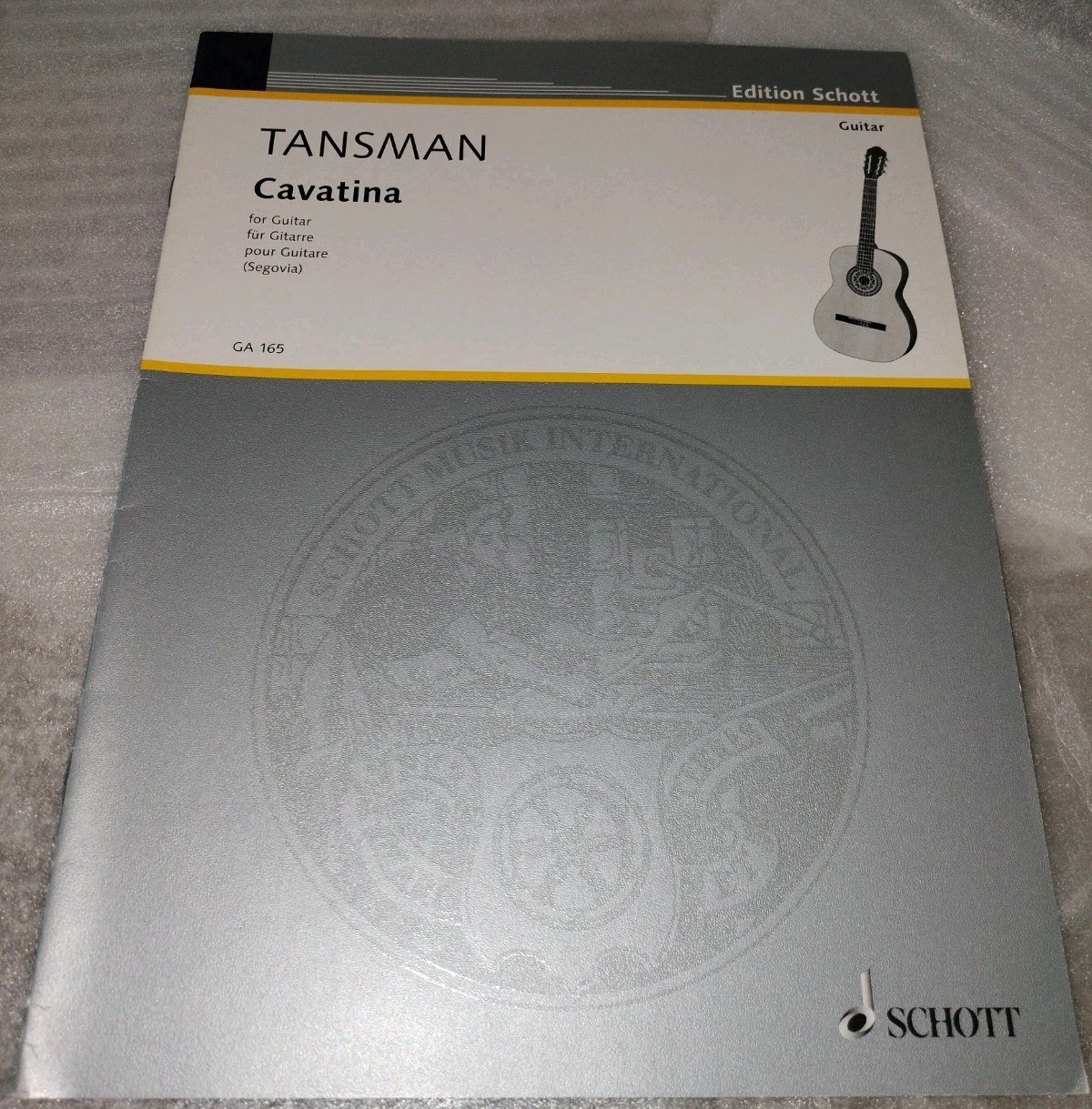 Cavatina (1951): Guitar Solo by Alexandre Tansman (English) Paperback Book Cavatina (1951): Guitar Solo by Alexandre Tansman (English) Paperback Book