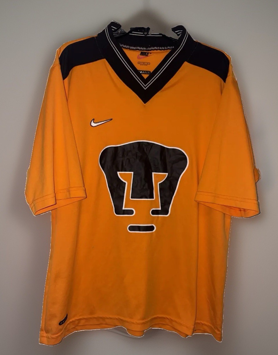 Nike Pumas UNAM Jorge Campos Futbol Soccer Jersey Mens Size Vintage Large Nike Pumas UNAM Jorge Campos Futbol Soccer Jersey Mens Size Vintage Large
