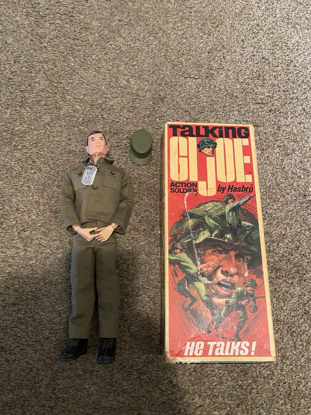 Vintage 1967 Hasbro GI Joe Talking Action Soldier #7590 with Box Vintage 1967 Hasbro GI Joe Talking Action Soldier #7590 with Box