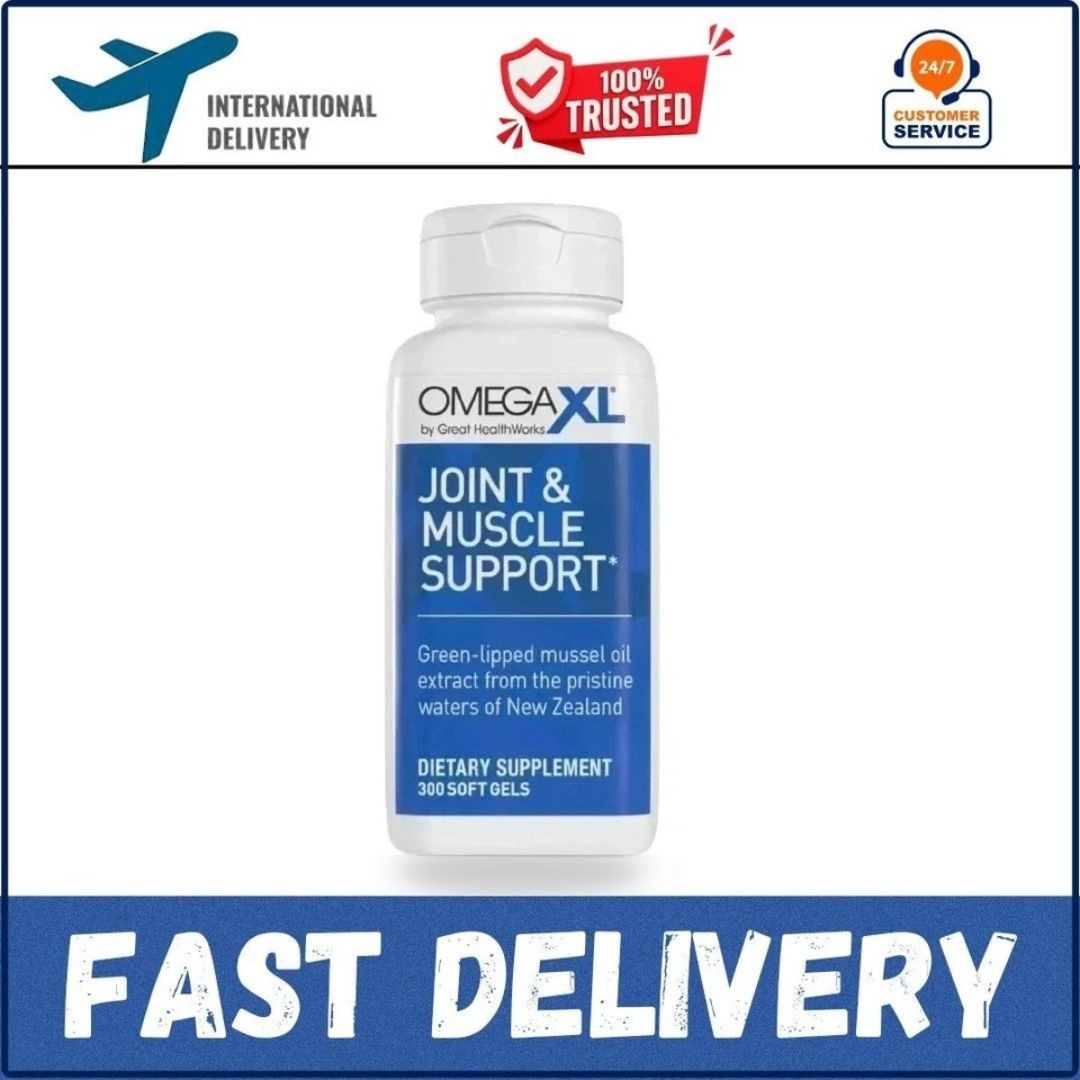 XL Omega 300 Pills Relief Lipped Mussel Joint & Muscle Green Daily Enhance, FAST