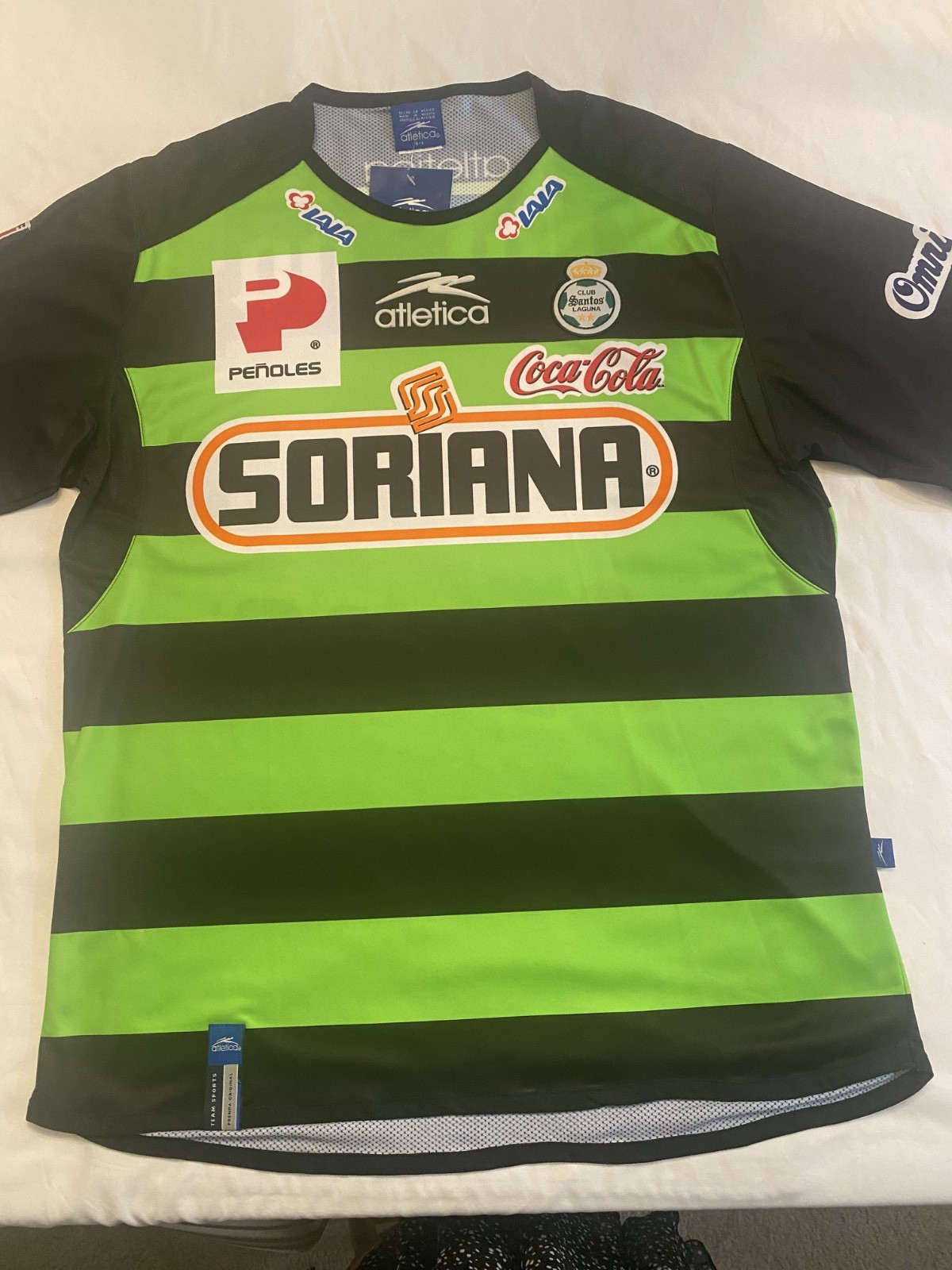 Vintage Atletica Santos Laguna Soccer Club Away Jersey 2004-5 Brand New w Tags