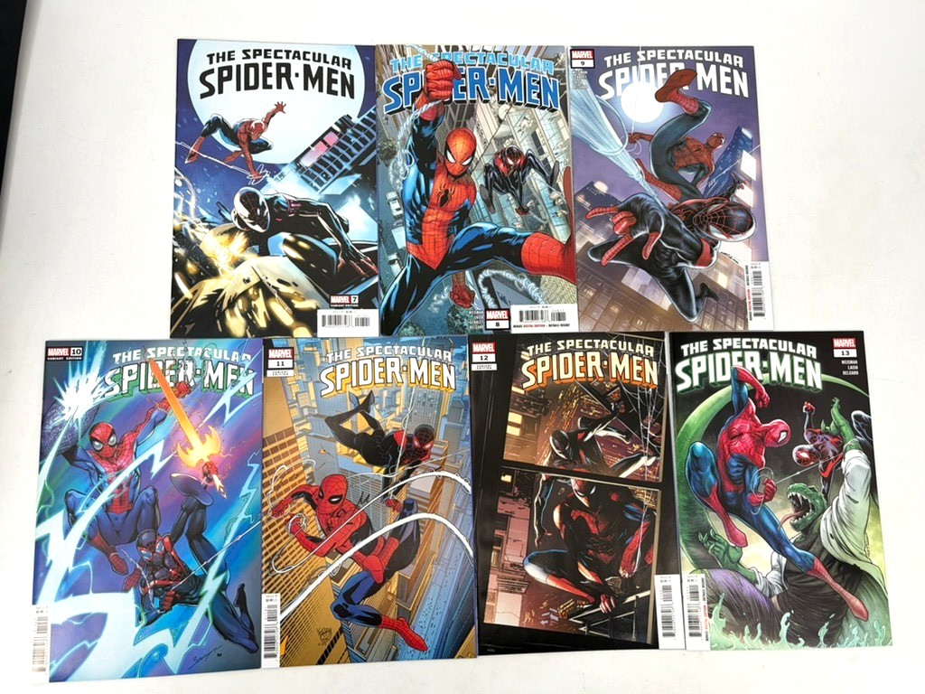 Lot of 7 The Spectacular Spider-Men Comics 7-13 with Variant Editions Marvel