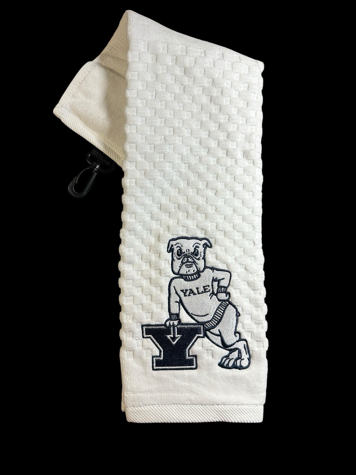 Yale University (5in Logo) Golf Towel / (6in x 25in) Cotton 42k Stitches Yale University (5in Logo) Golf Towel / (6in x 25in) Cotton 42k Stitches