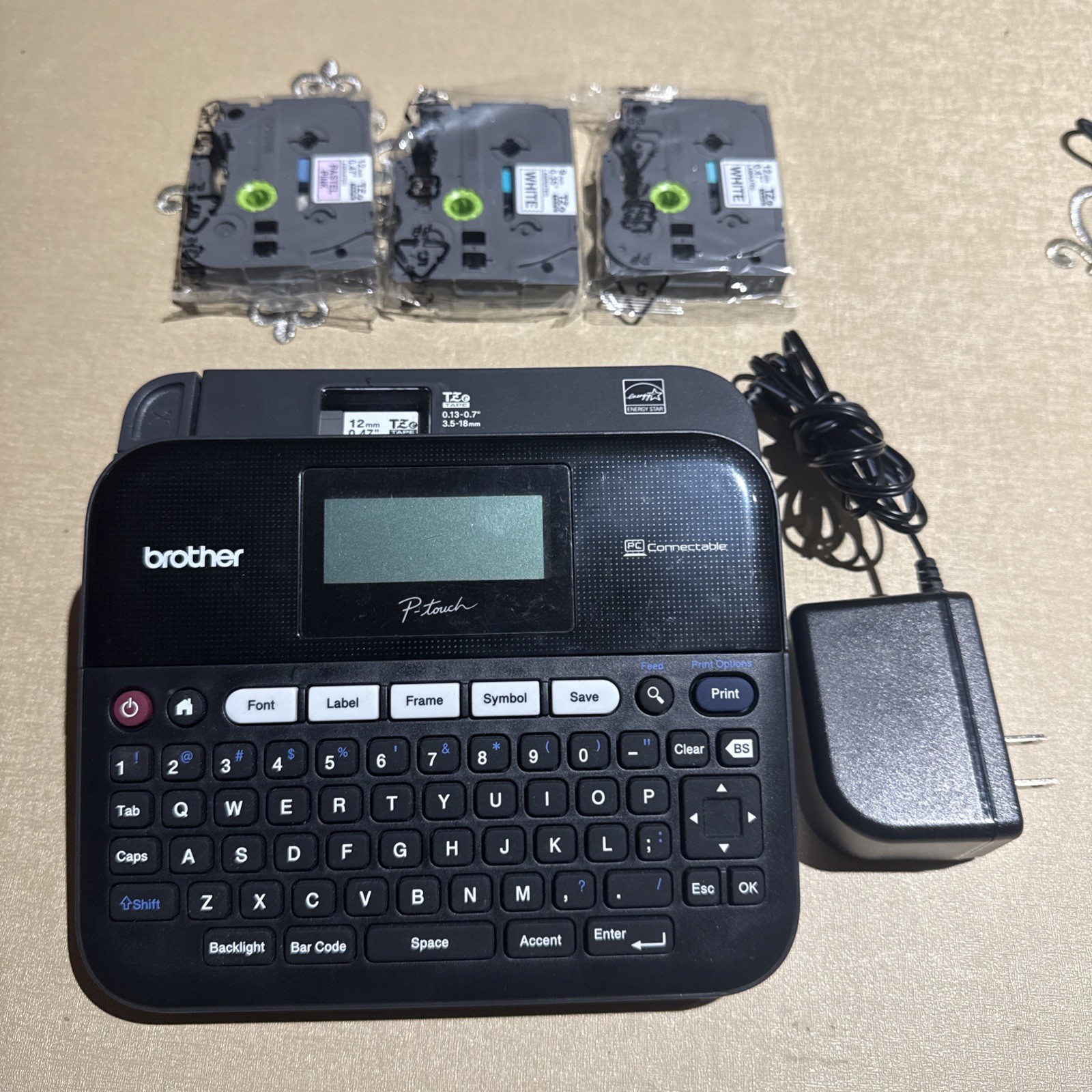 Brother P-Touch PT-D450 Label Maker WITH 3 Label Tapes Brother P-Touch PT-D450 Label Maker WITH 3 Label Tapes