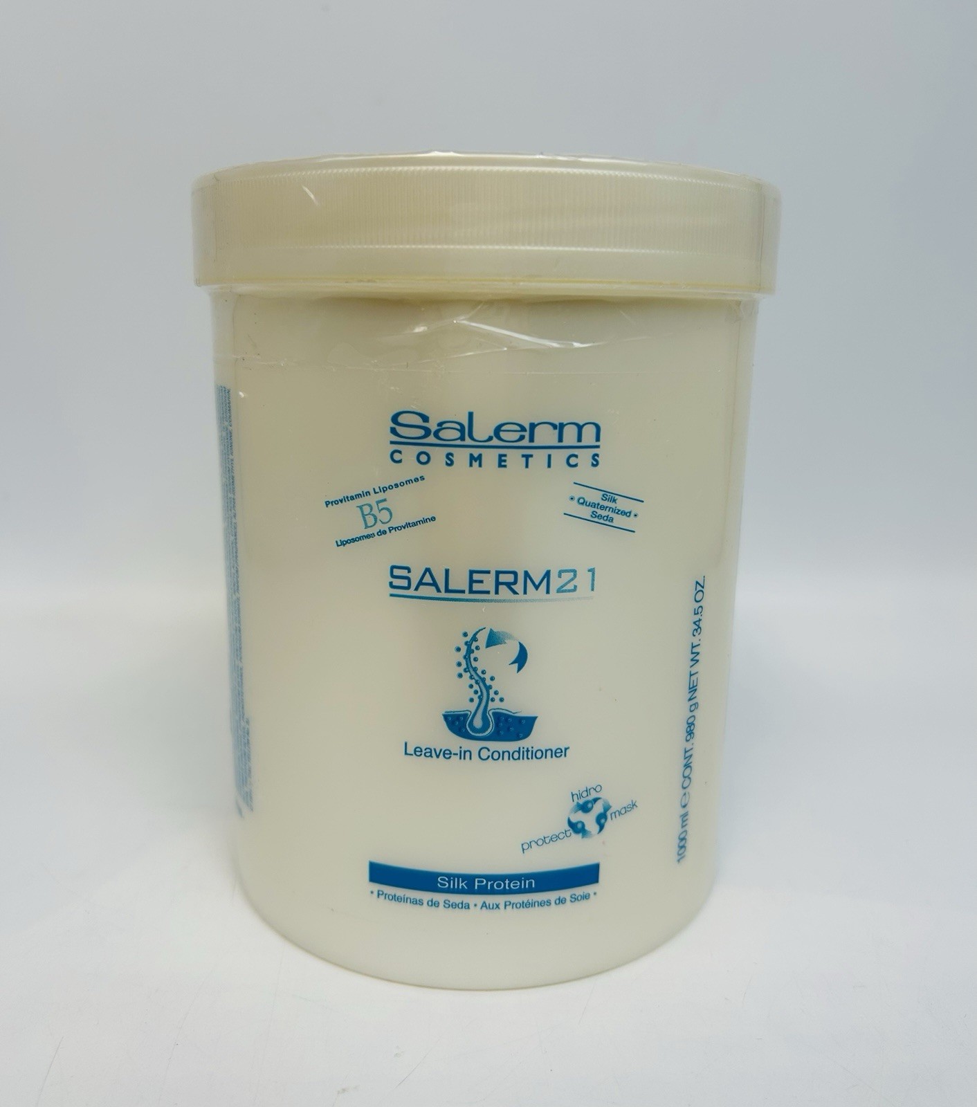Salerm Cosmetics 21 B5 Silk Protein Leave-In Conditioner 34.5 oz 1000 ml SEALED