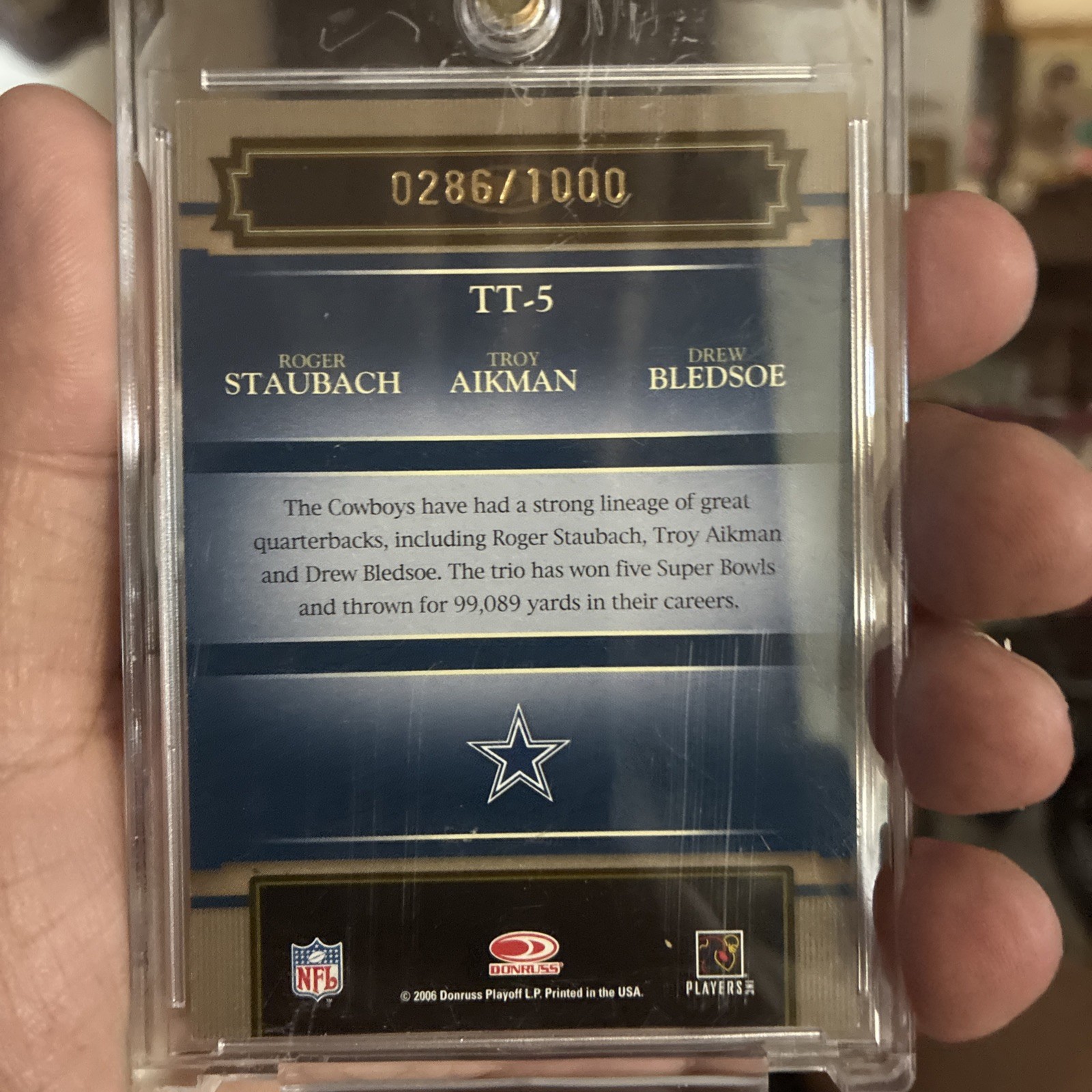 2006 Donruss Classics - Timeless Triples Troy ,Drew ,Roger,#TT-5 Platinum /1000