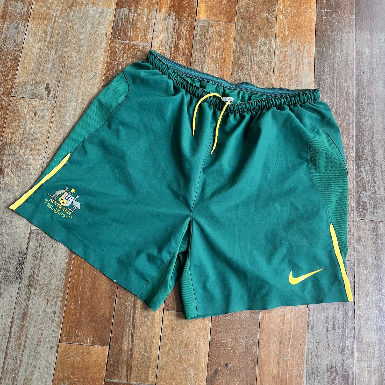 Nike Team Australia Matilda’s Stadium Home Soccer Shorts Women\'s XL Dri-FIT NEW Nike Team Australia Matilda’s Stadium Home Soccer Shorts Women\'s XL Dri-FIT NEW