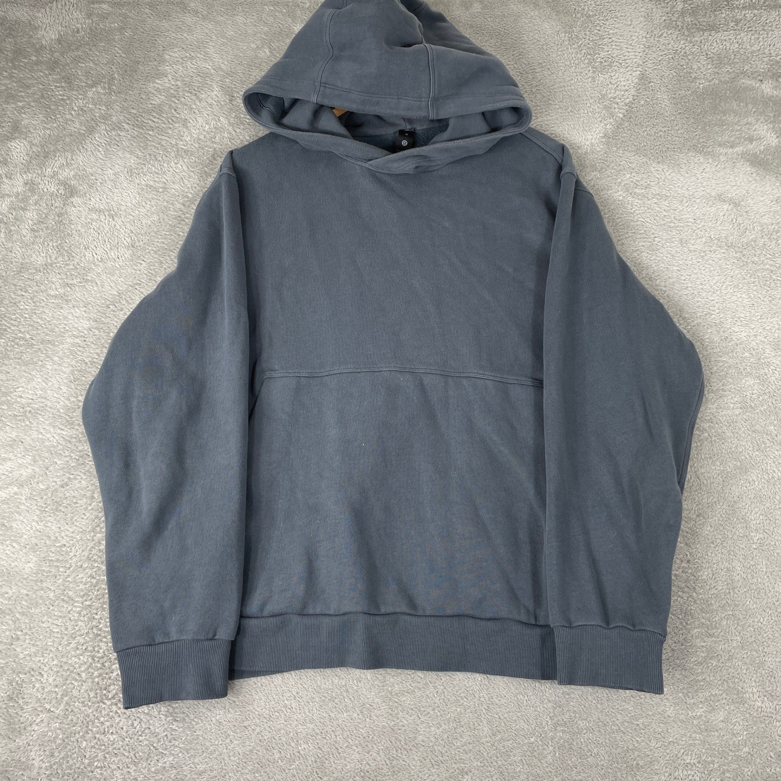 Lululemon Hoodie Mens Medium Blue Steady State Pullover Fleece Sweatshirt Lululemon Hoodie Mens Medium Blue Steady State Pullover Fleece Sweatshirt