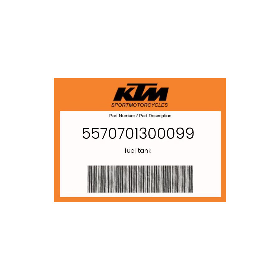 KTM Genuine Fuel Tank - 5570701300099
