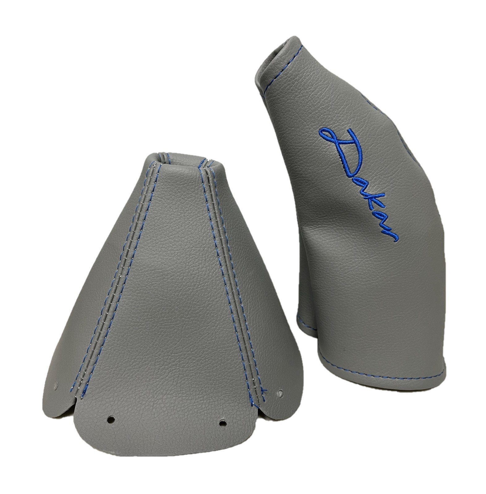 Gray Synthetic Leather Shift & Handbrake Boot For 1989-2004 MAZDA MX-5 MIATA