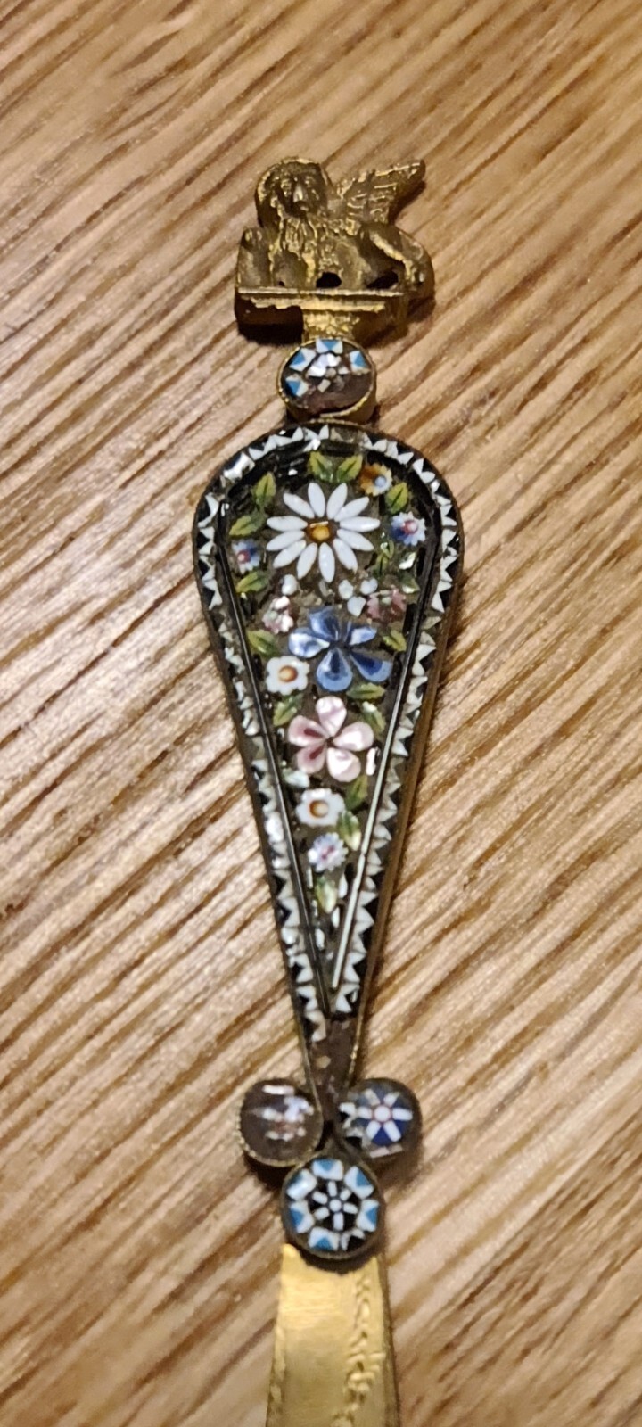 Late 19th / 20th Century Italian Millefiori Glass Micro Mosaic Paper Knife Late 19th / 20th Century Italian Millefiori Glass Micro Mosaic Paper Knife