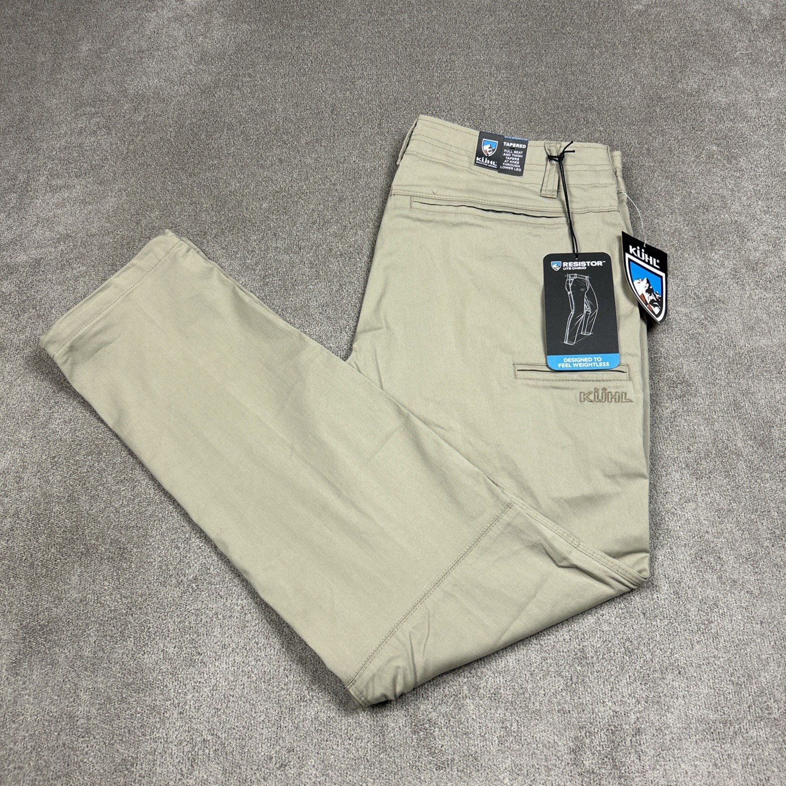 Kuhl Resistor Lite Chino Pants Mens 33x30 Khaki Hiking Stretch Performance NEW Kuhl Resistor Lite Chino Pants Mens 33x30 Khaki Hiking Stretch Performance NEW
