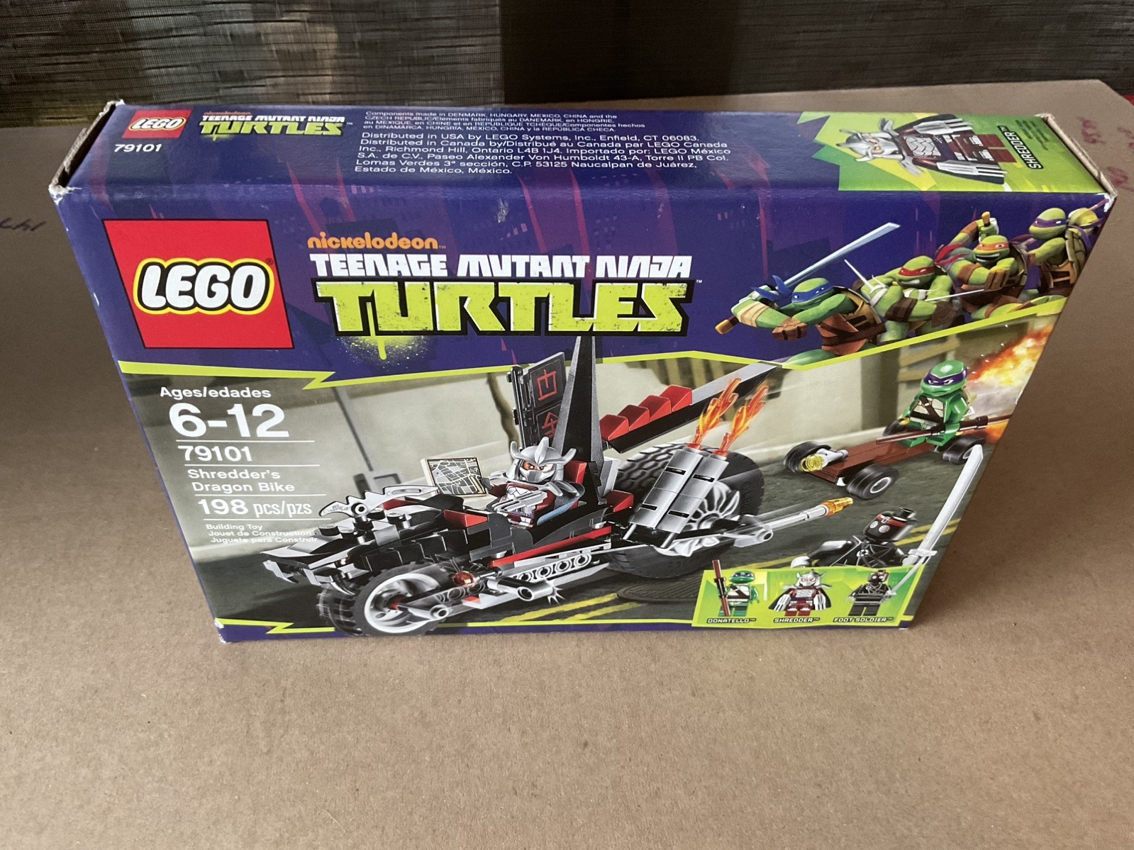 NEW Lego 79101 TMNT Shredder\'s Dragon Bike 198 Pieces RETIRED NISB