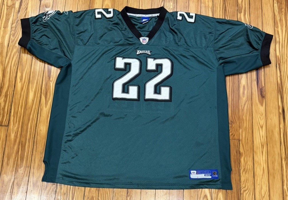 Reebok NFL On Field Jersey Philadelphia Eagles Mens #22 Asante Samuel Sewn Sz 60