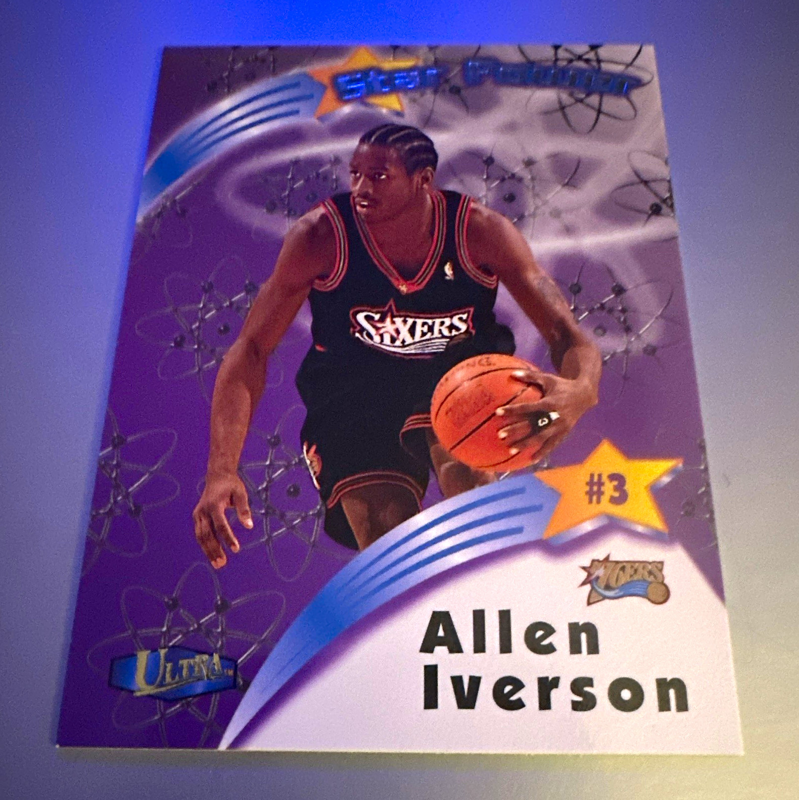 Fleer Ultra 1997-98 Star Power Allen Iverson #3 SP Insert Philadelphia 76ers Fleer Ultra 1997-98 Star Power Allen Iverson #3 SP Insert Philadelphia 76ers