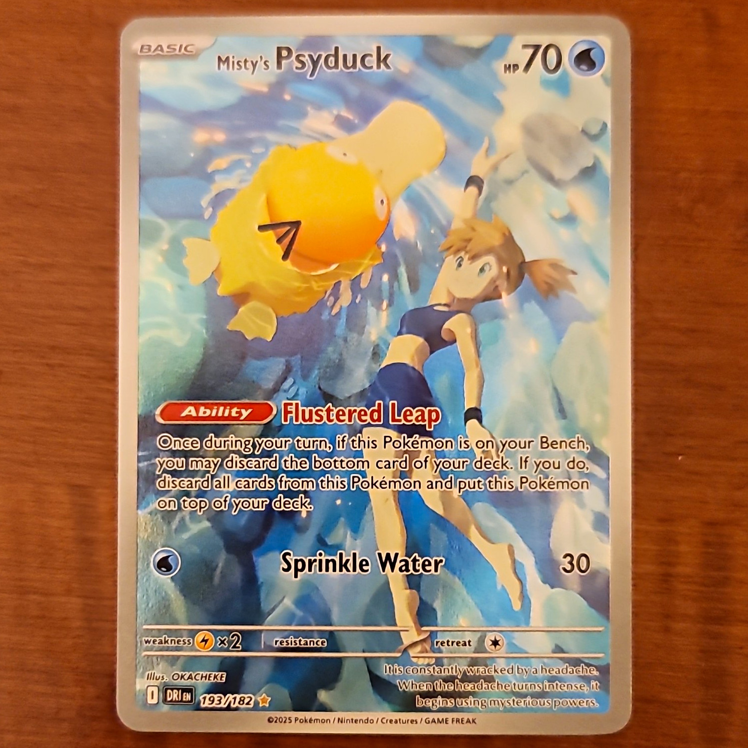 The Pokémon Company Pokemon TCG Misty\'s Psyduck 193/182 Destined Rivals IR Holo