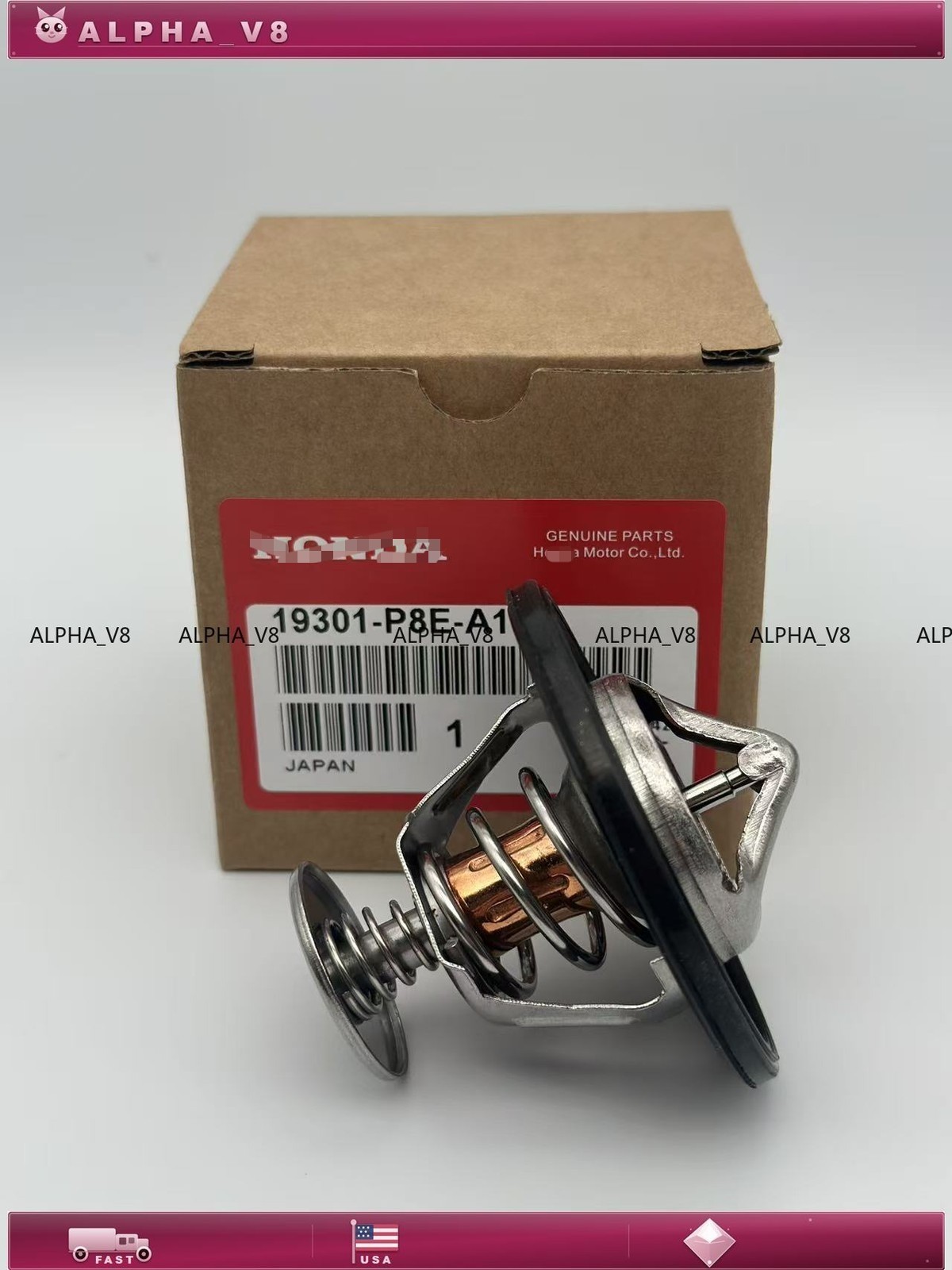 Genuine OEM 19301-P8E-A10 For Honda Acura Engine Coolant Thermostat Assembly