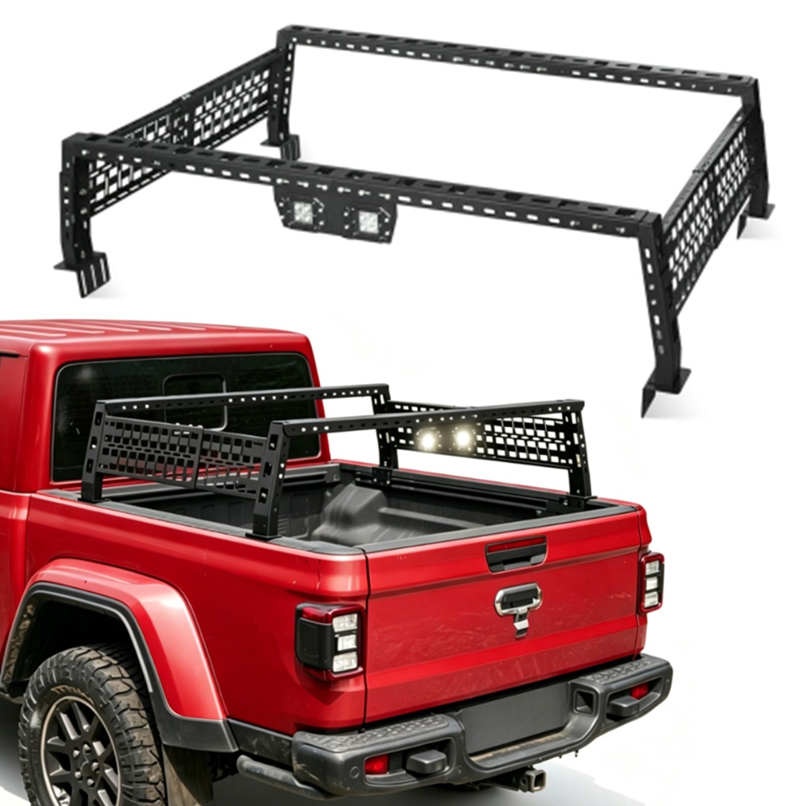 For Tundra/Gladiator/Tacoma/Silverado/Frontier/Ranger Overland Truck Bed Rack For Tundra/Gladiator/Tacoma/Silverado/Frontier/Ranger Overland Truck Bed Rack