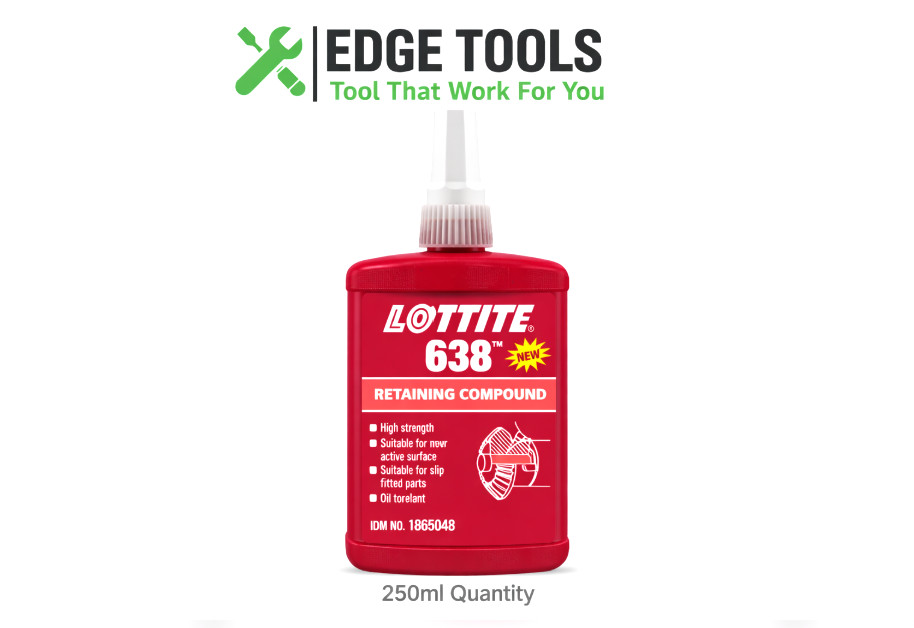 Henkal LOKTITE 638 High Strength Retaining Compound 250ml Green Bearing Adhesive Henkal LOKTITE 638 High Strength Retaining Compound 250ml Green Bearing Adhesive