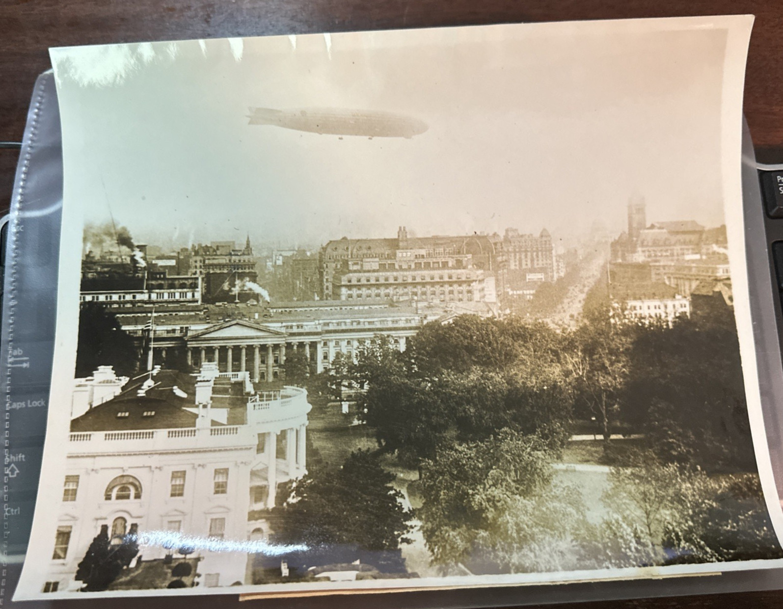 USS Shenandoah Over Washington DC On Her Cross Country Trip Dated 10/24 USS Shenandoah Over Washington DC On Her Cross Country Trip Dated 10/24