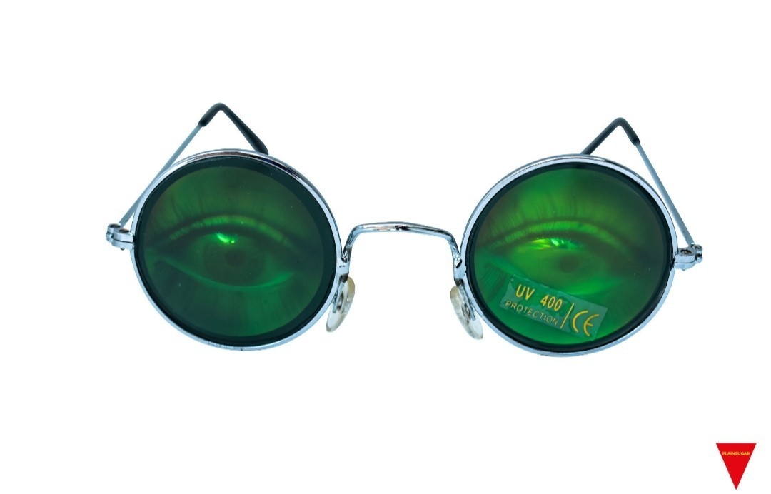 Vintage 80s Round Sunglasses Silver Frame Pretty Eyes Hologram Sunglasses Vintage 80s Round Sunglasses Silver Frame Pretty Eyes Hologram Sunglasses