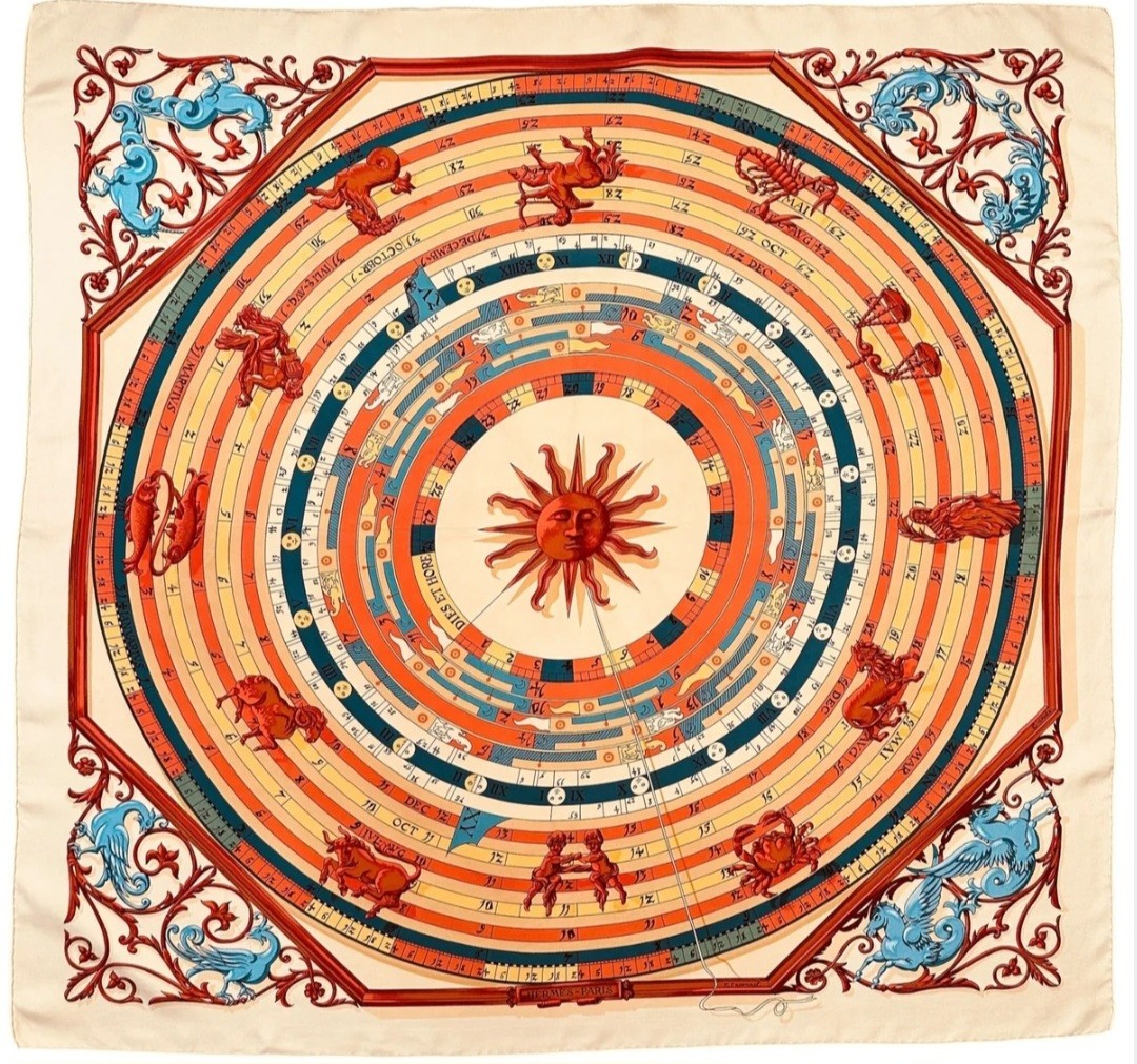 RARE VINTAGE HERMES Silk Scarf \