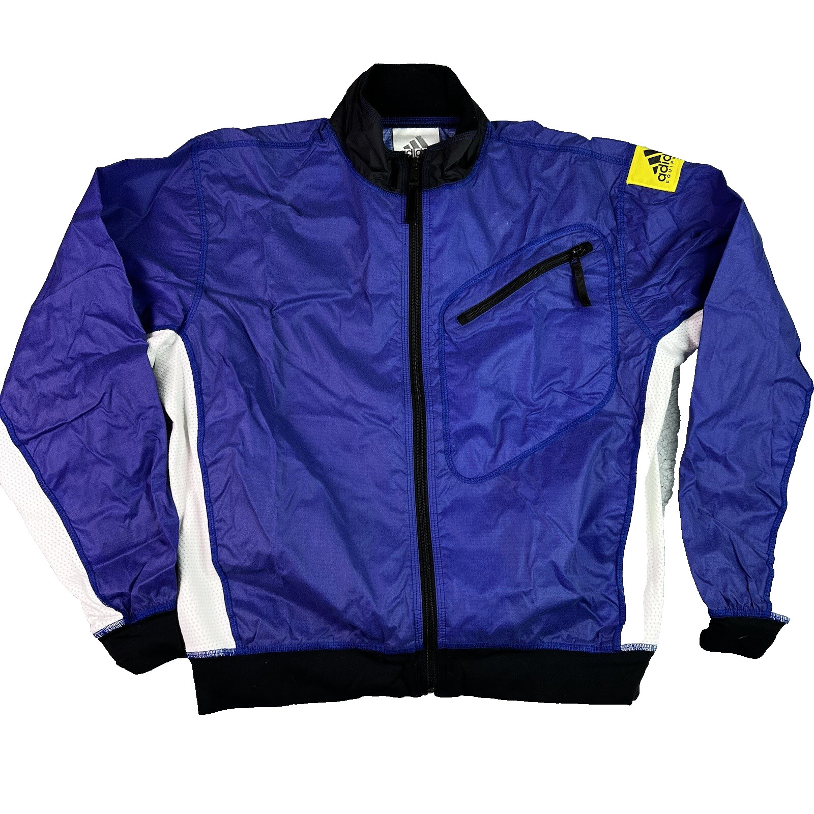 Vintage Adidas Equipment 90s Made in Canada Blue Nylon Track Jacket Size M Vintage Adidas Equipment 90s Made in Canada Blue Nylon Track Jacket Size M