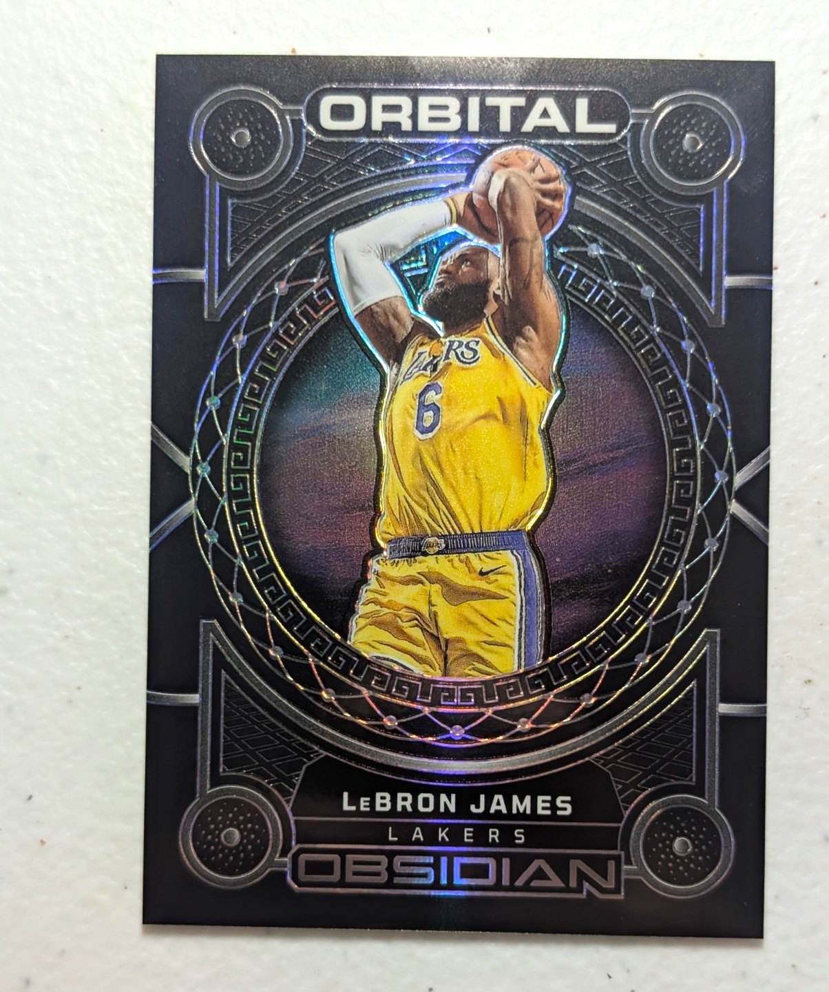 Panini 2022-23 Obsidian Orbital LeBron James #11 Lakers 74/99 Insert SEE PHOTOS