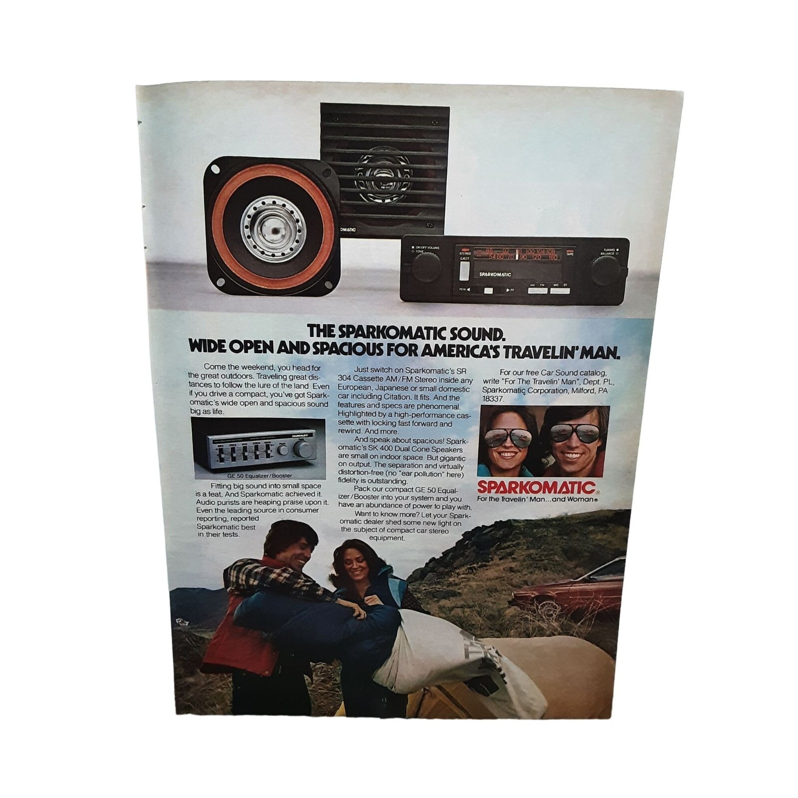 1981 Sparkomatic Car Stereo For The Travelin Man Original Magazine Ad Vintage 1981 Sparkomatic Car Stereo For The Travelin Man Original Magazine Ad Vintage