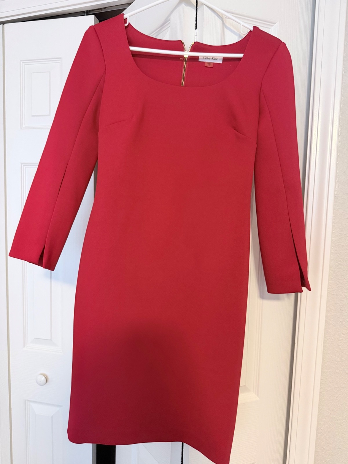 Calvin Klein CD7B4X6R Women\'s Size 10 Cocktail Dress - Red Calvin Klein CD7B4X6R Women\'s Size 10 Cocktail Dress - Red
