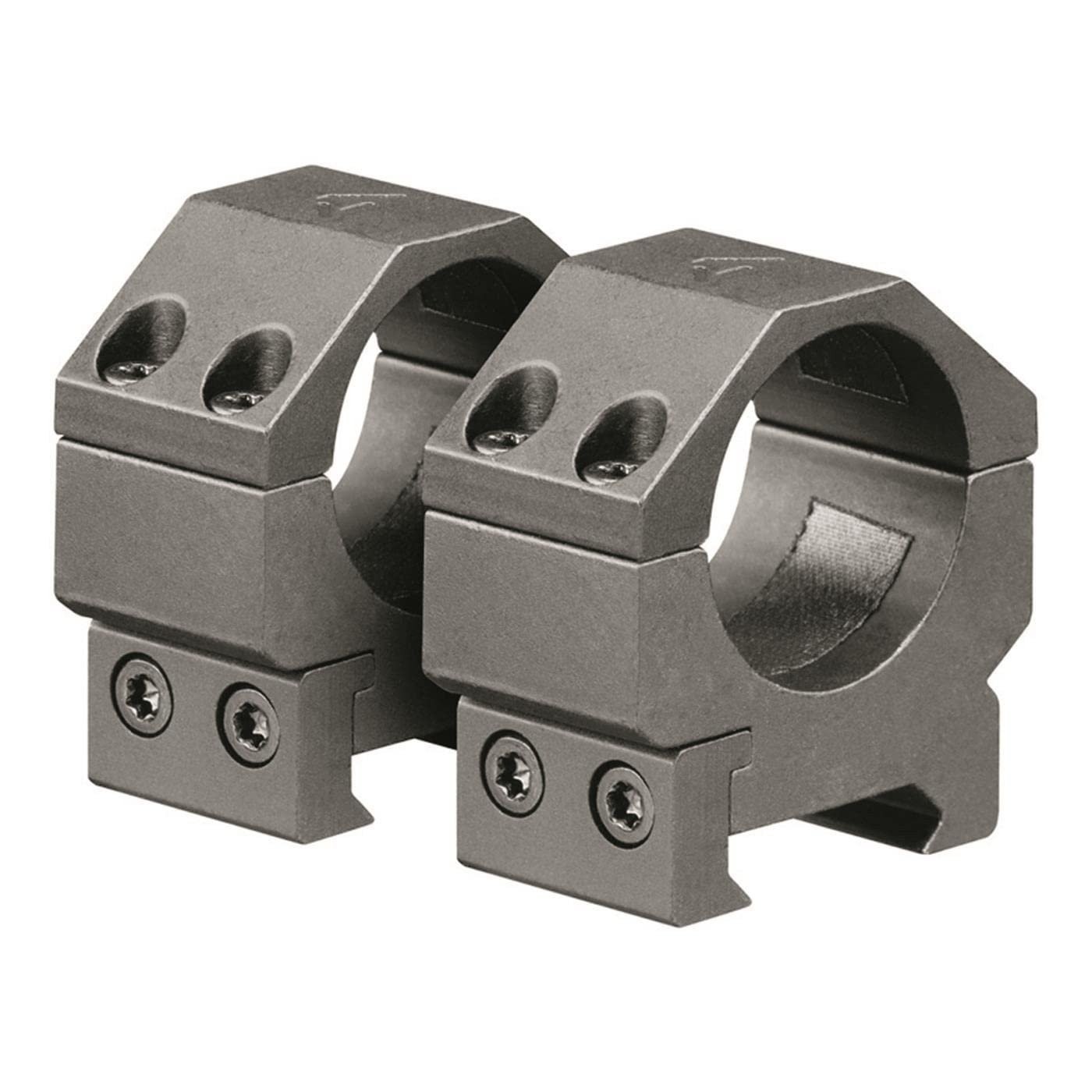 AIM Sports 1'' MEDIUM Picatinny Scope Rings Black Anodized
