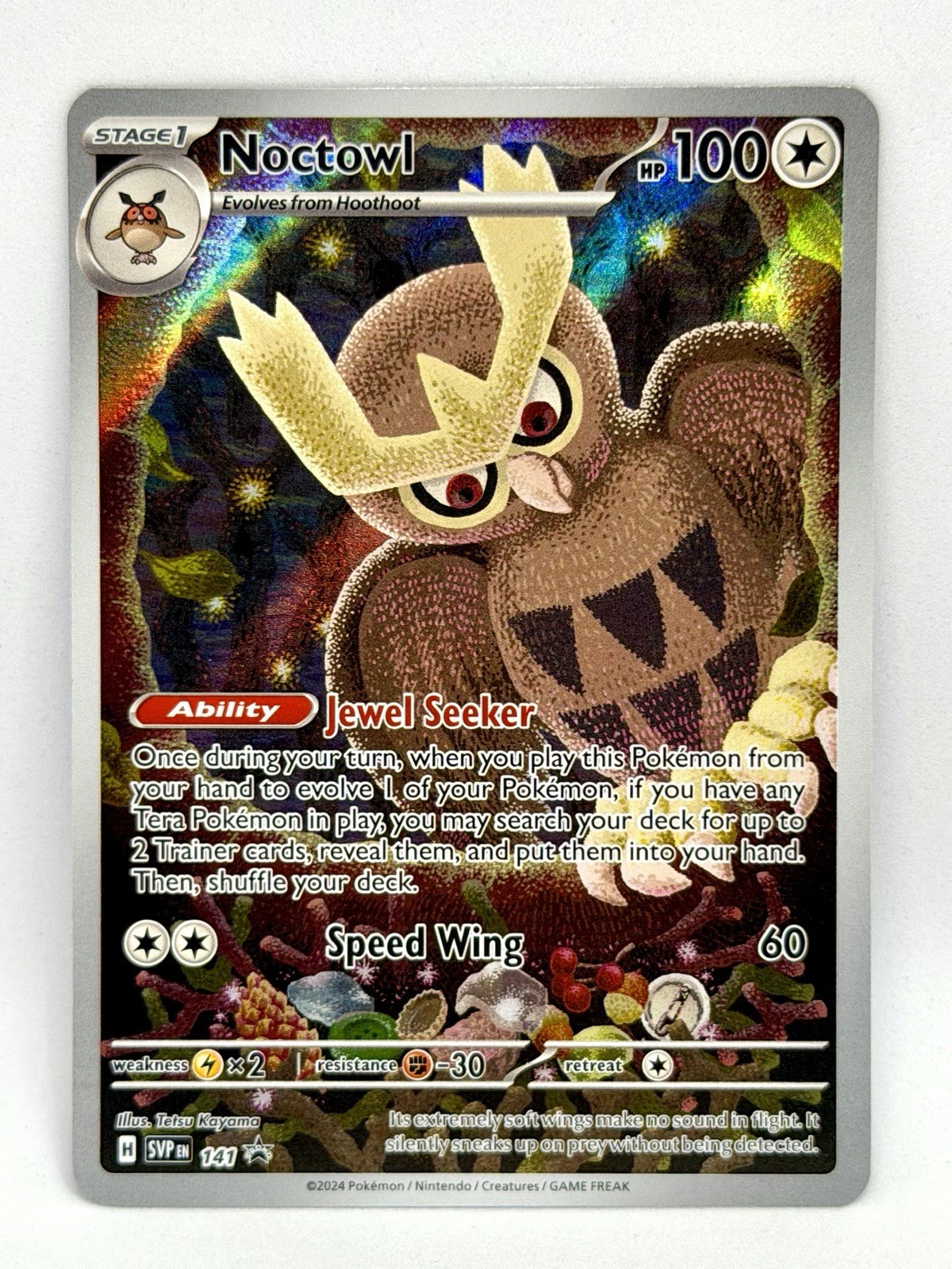 Noctowl 141 Pokemon SV Black Star Promo Exclusive NM 🦉 Noctowl 141 Pokemon SV Black Star Promo Exclusive NM 🦉