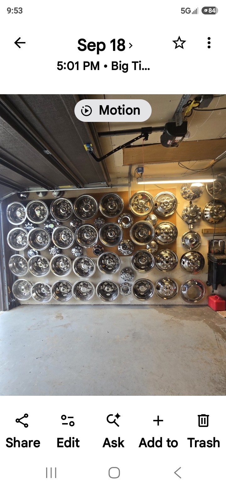These are used hubcaps off of motor homes and big trucks