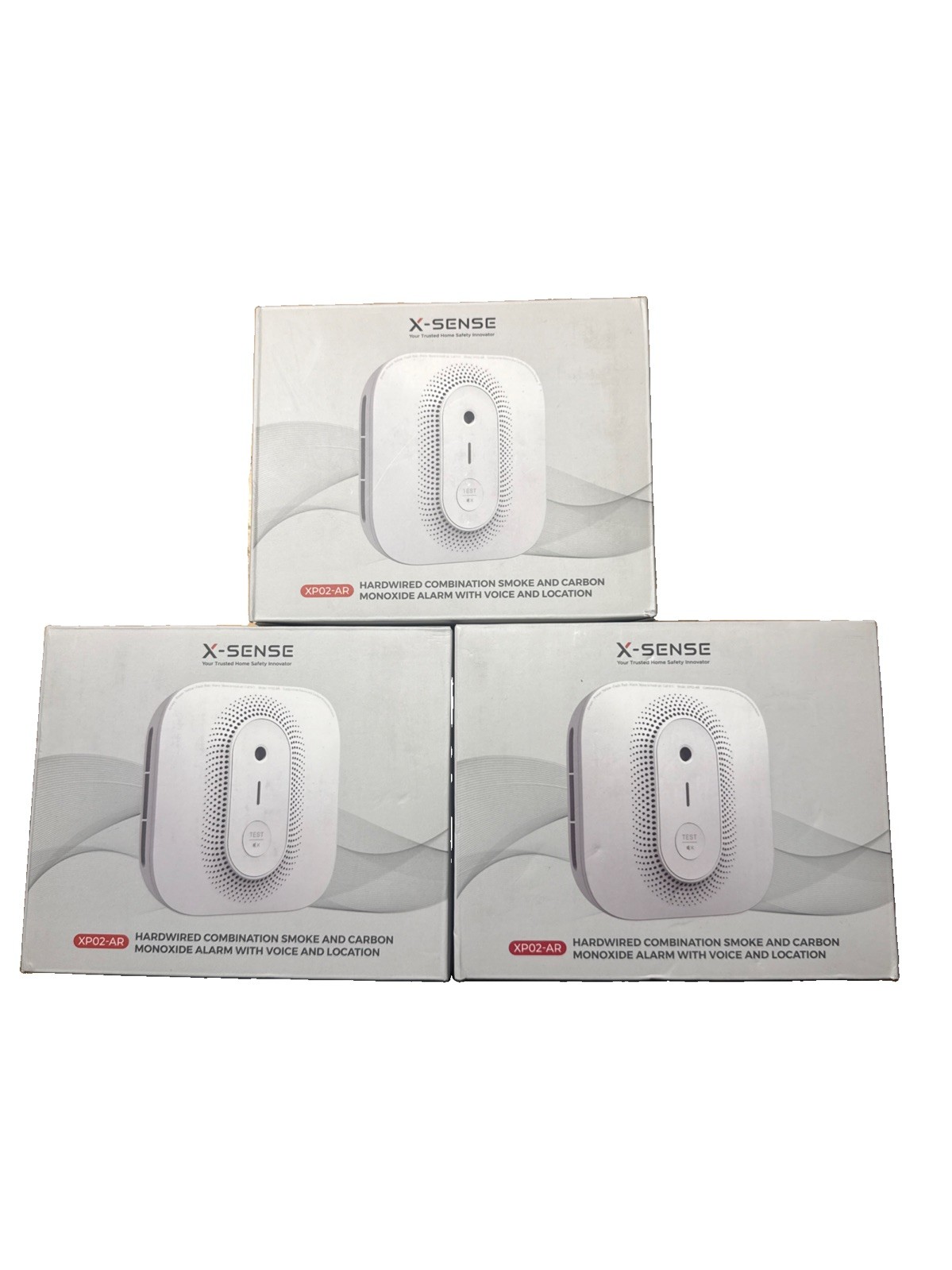 3 Pack X-Sense XP02-AR Hardwired Smoke And Carbon Monoxide Alarm With Voice 3 Pack X-Sense XP02-AR Hardwired Smoke And Carbon Monoxide Alarm With Voice