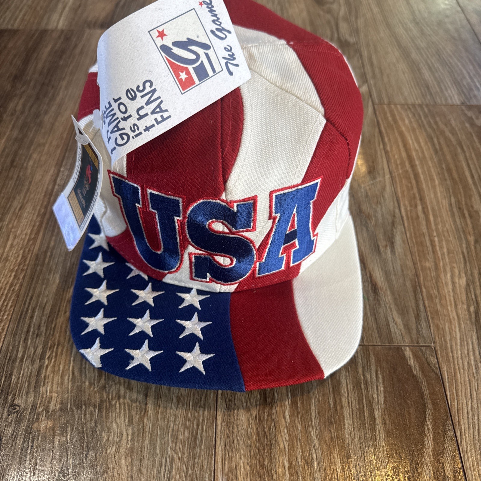 Rare Vintage 1996 The Game Atlanta Olympic Games SnapBack USA Flag Hat Wool NWT Rare Vintage 1996 The Game Atlanta Olympic Games SnapBack USA Flag Hat Wool NWT