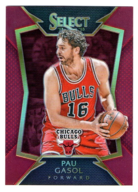 2014-15 Panini Select Pau Gasol #41 Red Prizm #\'d 055/149 