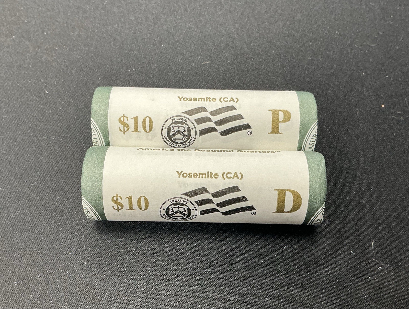 2010 P&D Yosemite (CA) ATB Quarters BU Mint Rolls