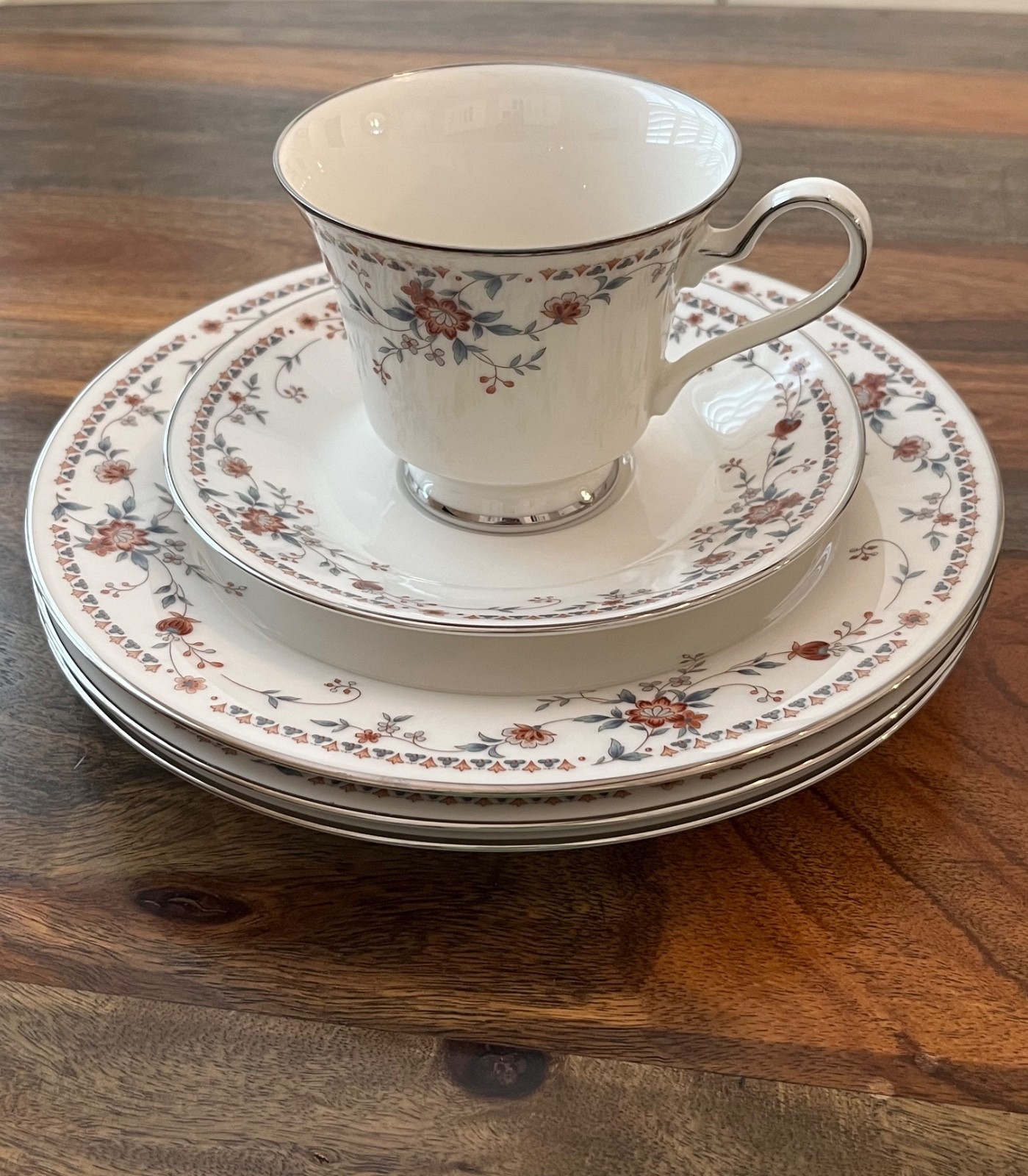 Noritake Adagio 7237 Salad Plates, Footed Coffee Tea Cup, Saucer *U Choose Qty*